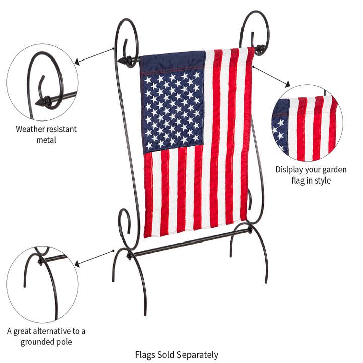 Evergreen Enterprises - Wholesale Flagpole - Scroll Garden Flag Stand2