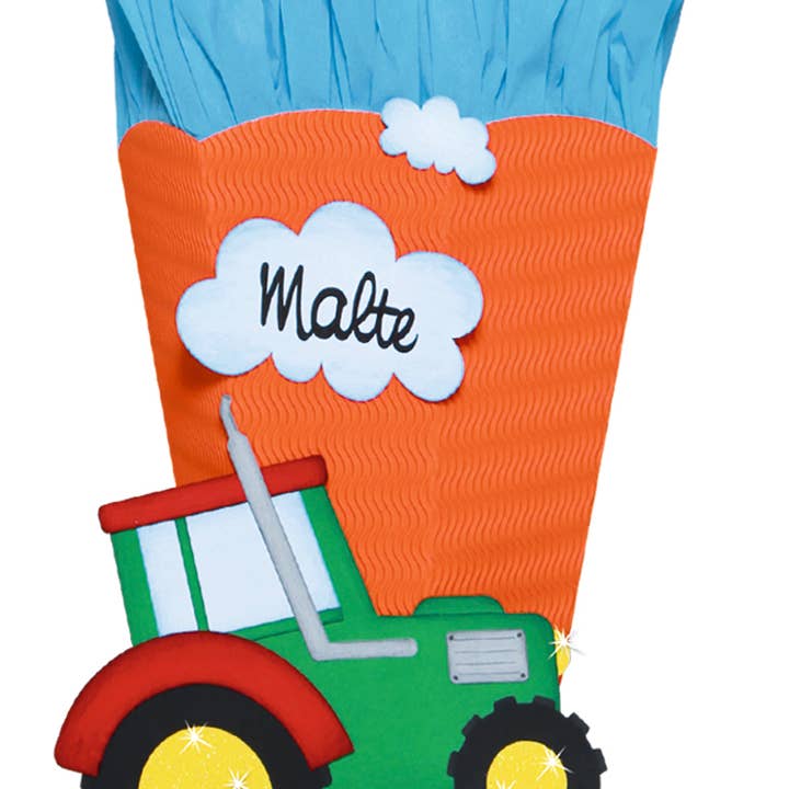 URSUS® / Buntpapierfabrik Ludwig Bähr GmbH & Co. KG - Venta al por mayor Kit de manualidades - Mochila escolar «Tractor», kit de manualidades