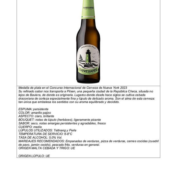 Metina SAS - Wholesale Beer - Premium Pils Theresianer Beer 33 cl.4