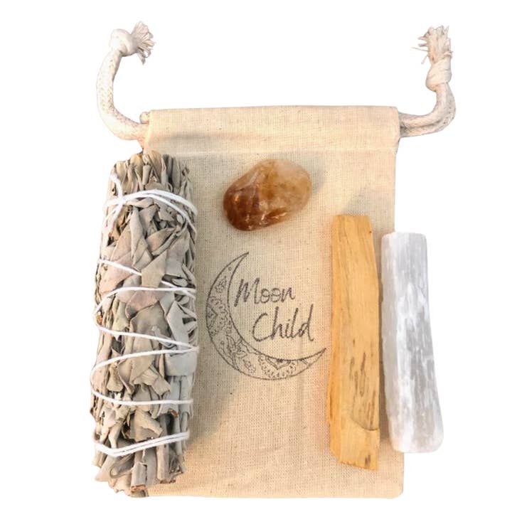 Kit de limpeza e manchas de criatividade e manifestação por atacado de Moon Child