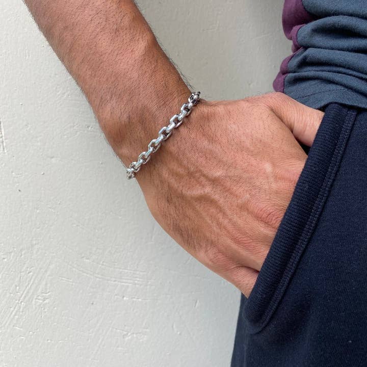 Christina Christi - Wholesale Jewelry - Men's - Men's Bracelet, Silver Bangle Bracelet, Bangle Bracelet Men4