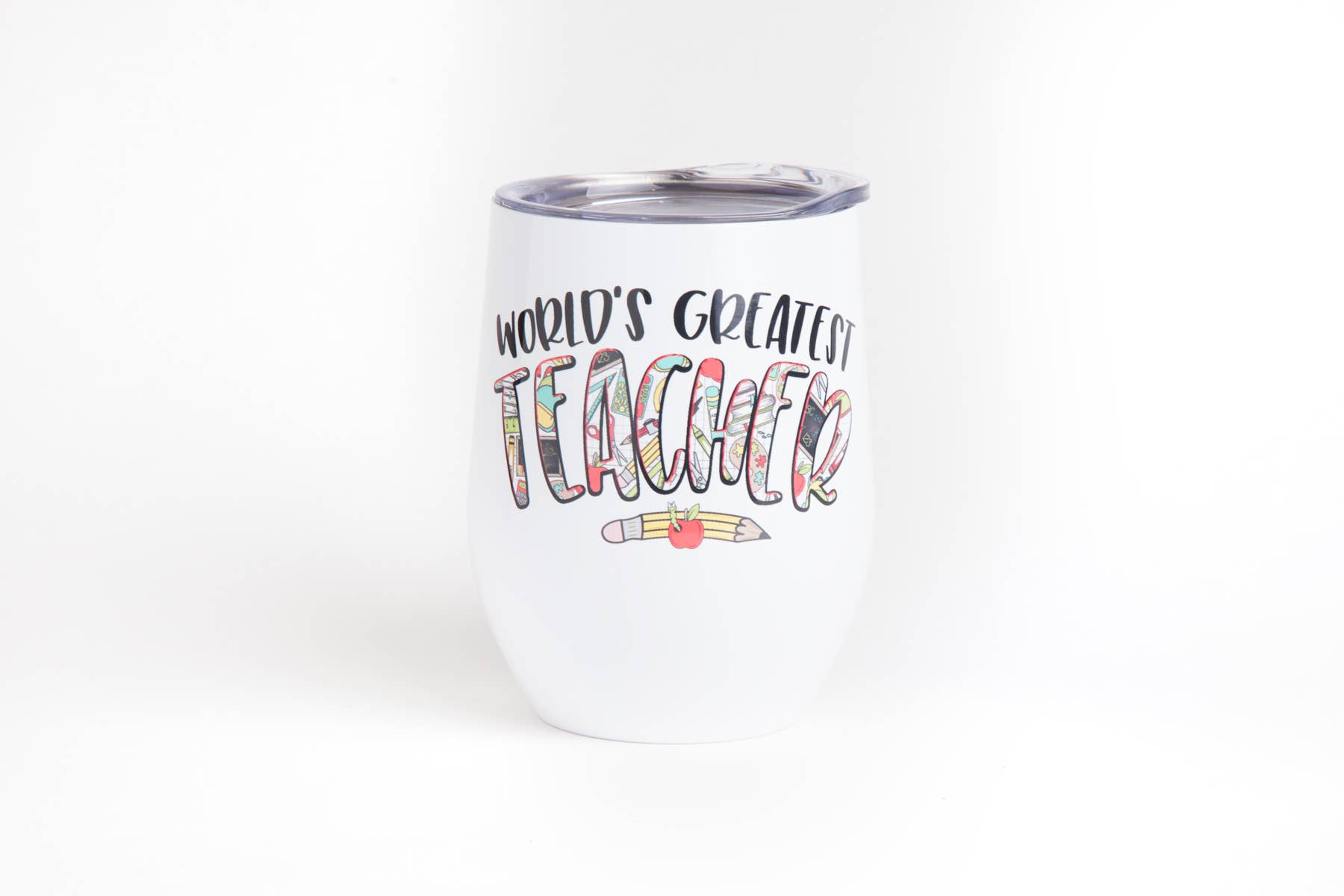 Cute Tees - Vente Gourde/bouteille isotherme - Gobelet à vin pour enseignants, tasse de professeur, meilleur professeur du monde2