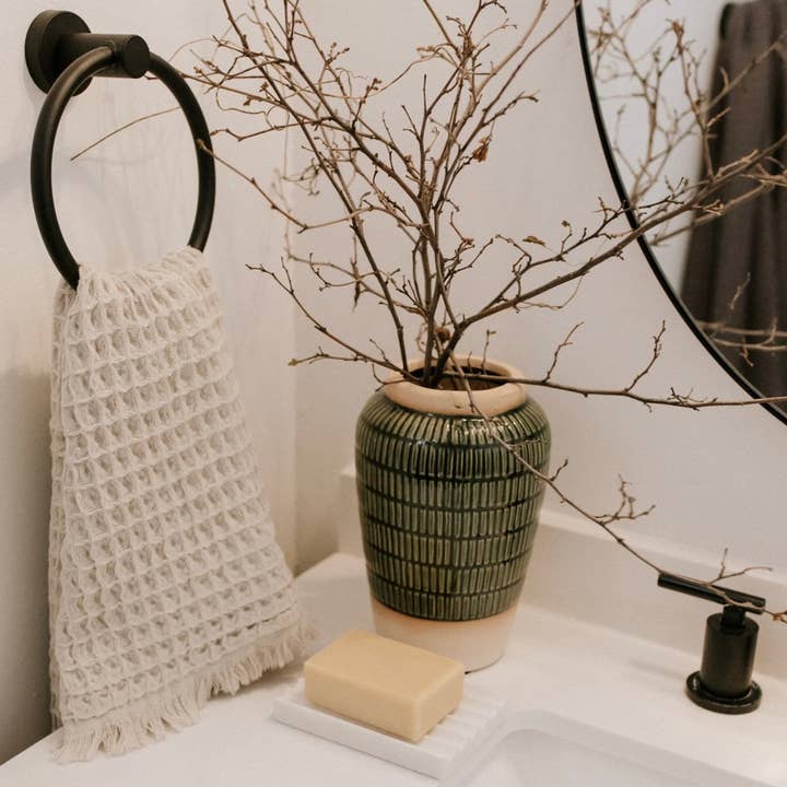 TranquilUSA - Wholesale Hand Towel - Waffle Soft 100% Cotton Hand Towel - Sand