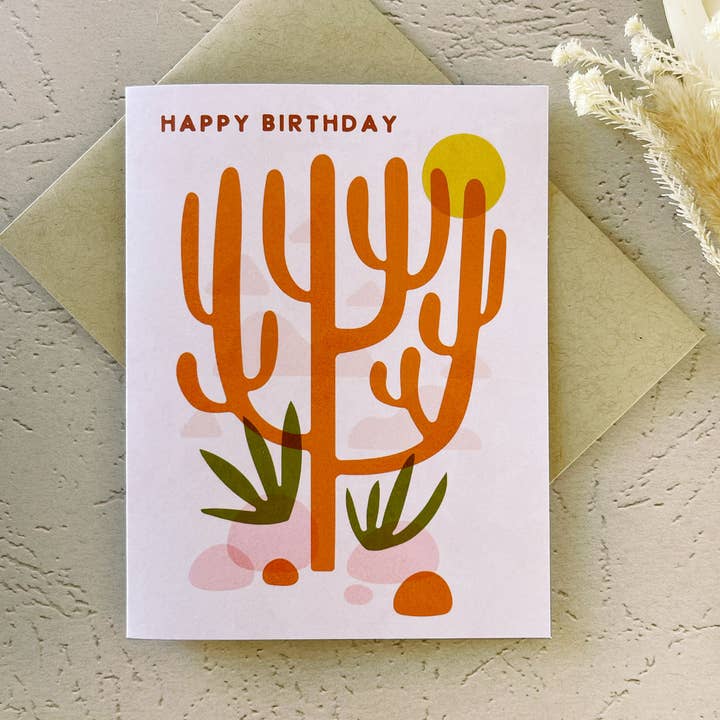 Paper Parasol Press - Wholesale Birthday Card - Cactus Grande Birthday Card