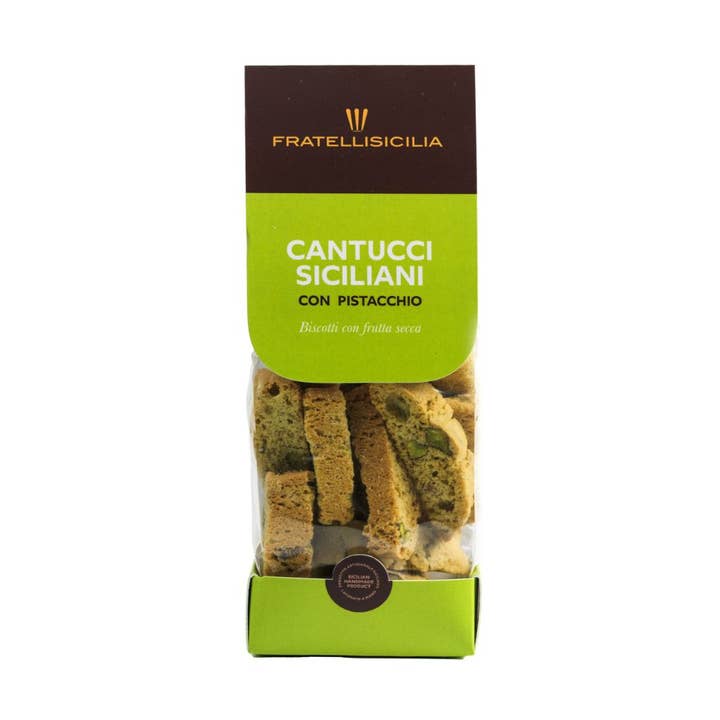 Sicilian Cantucci with Pistachios – 160g Fratelli Sicilia for wholesale by Alto Imports Company