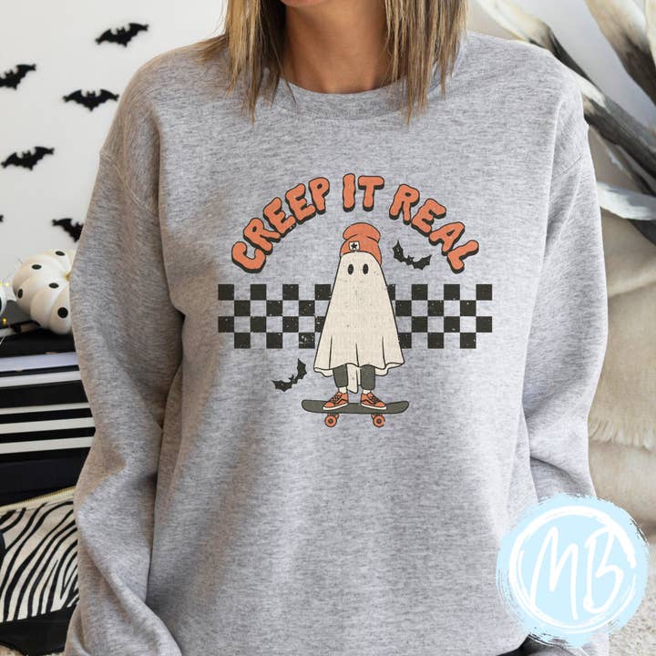 Creep It Real Adult Sweatshirt for wholesale by MelonBerry