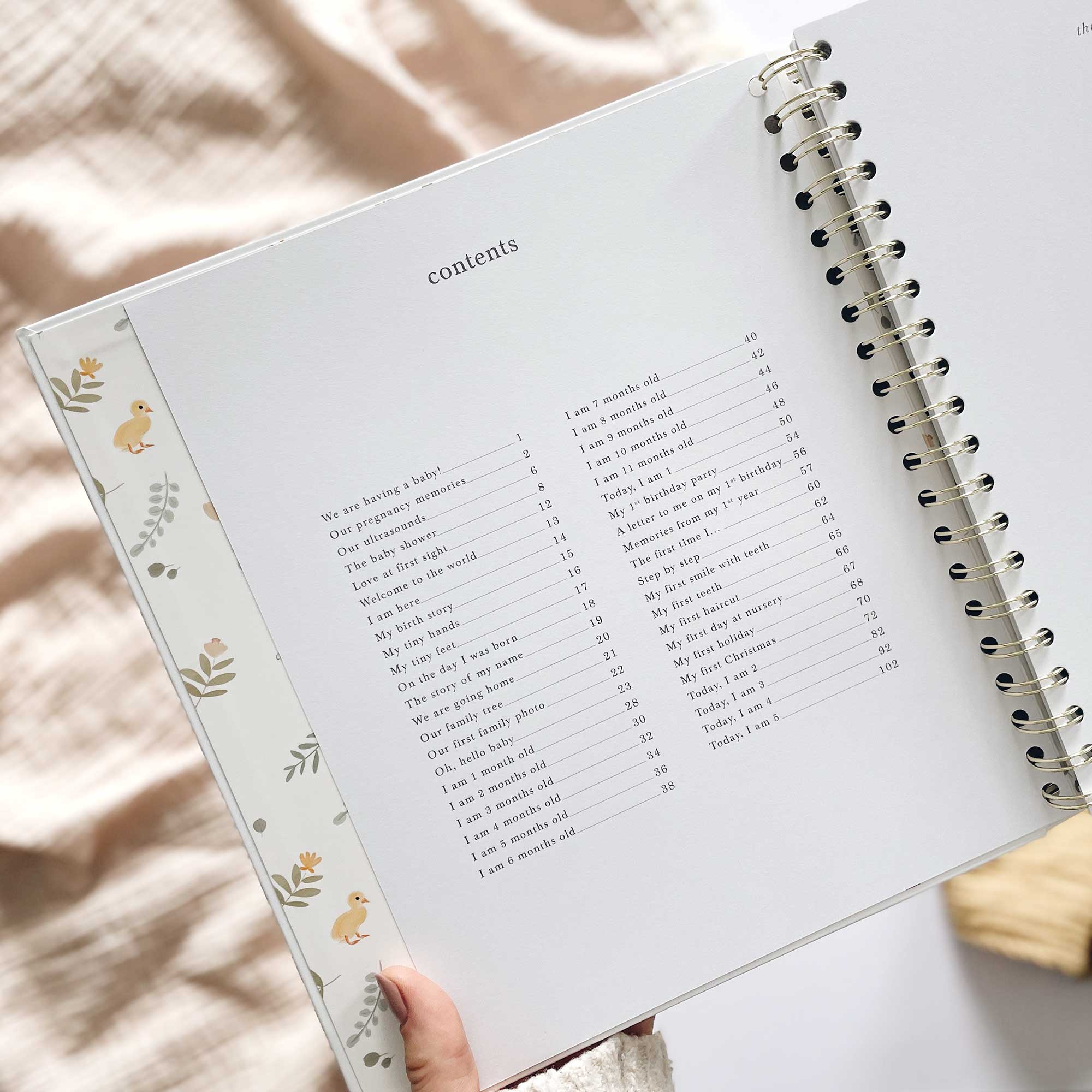 Blush And Gold - Wholesale Herinneringenboek - Kinderen en baby - My Baby Book (Dieren) luxe bewaarschrift met memory book + doos6