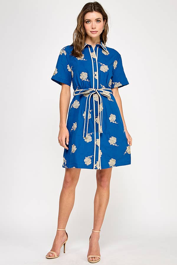 RUBIENN - Venta al por mayor Vestido - Mujer - Vestido corto bordado