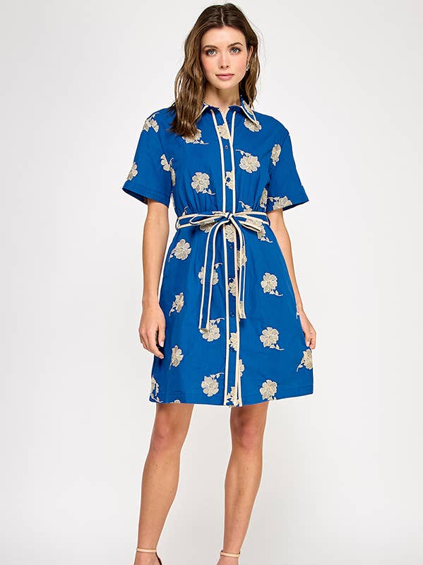 RUBIENN - Venta al por mayor Vestido - Mujer - Vestido corto bordado0