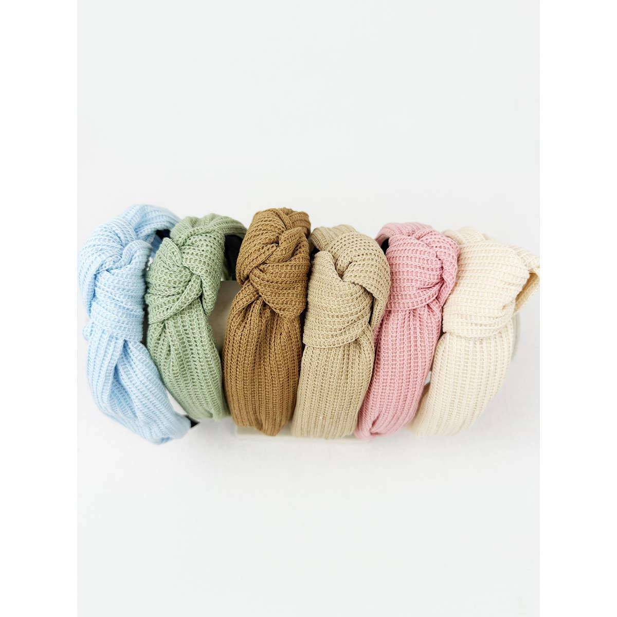 MIX COLOR All Year Long Waffle Knot Headband for wholesale on Faire6