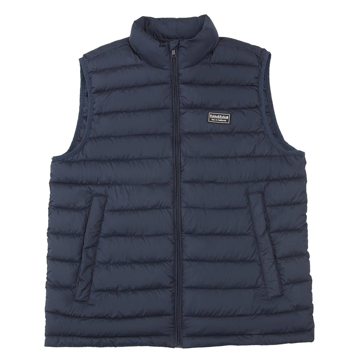 Rokka & Rolla - Wholesale Outerwear Vest - Men's - Men's Packable Puffer Vest Warm Sleeveless Jacket3