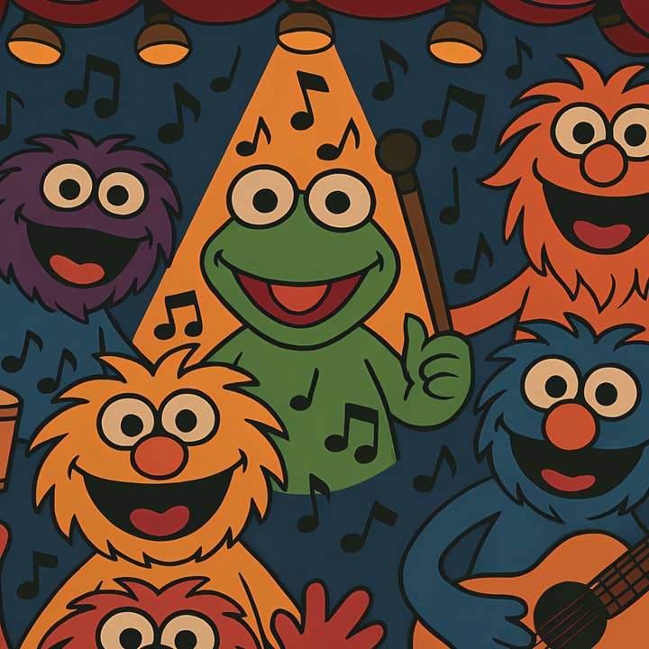 Musical Puppets 5’x3′ for wholesale by Worldwide Flags Ltd