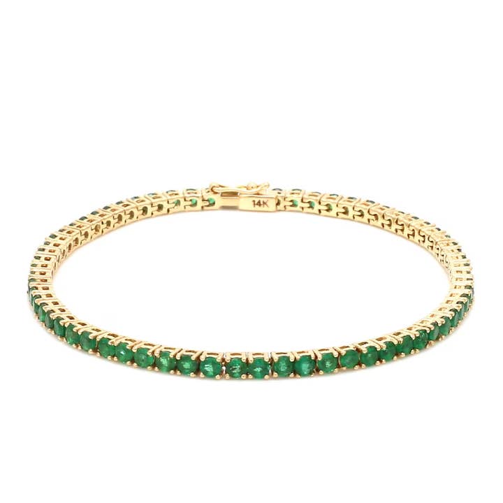 EMERALD TENNIS BRACELET for wholesale by Sestra Jewelry