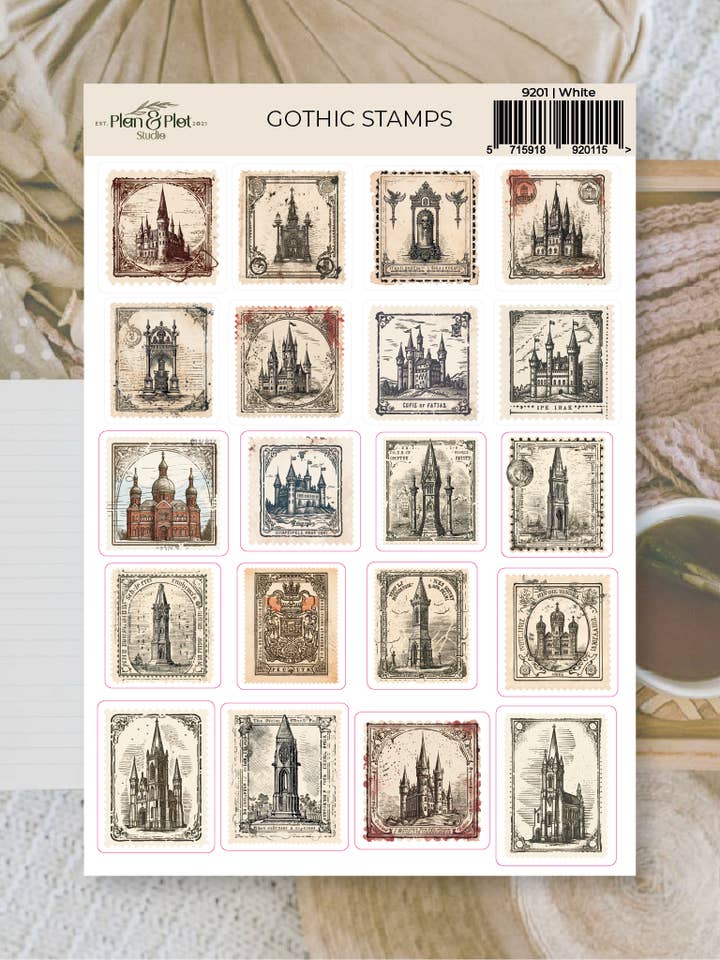 Gothic stamps | Stickers for wholesale by Plan & Plot Studio