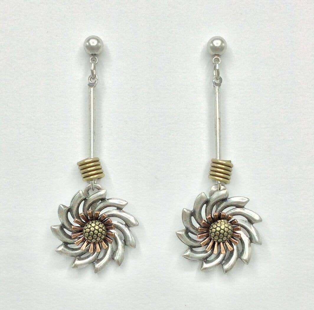 Alchemy Inc - Wholesale Dangle Earrings - Mechanical Botanical Earrings - 33180