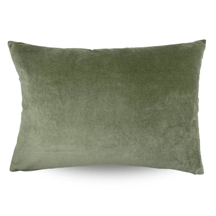 Classic Rectangular Velvet Cushion Cover / Pistachio for wholesale by Canvas + Sasson