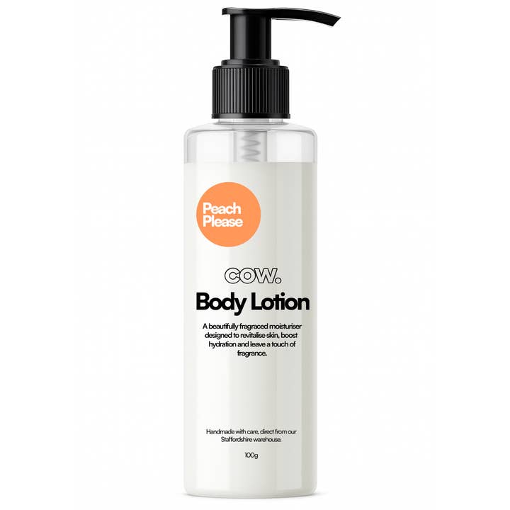 Peach, Please! - 200ml Body Lotion for wholesale by COW Home & Body