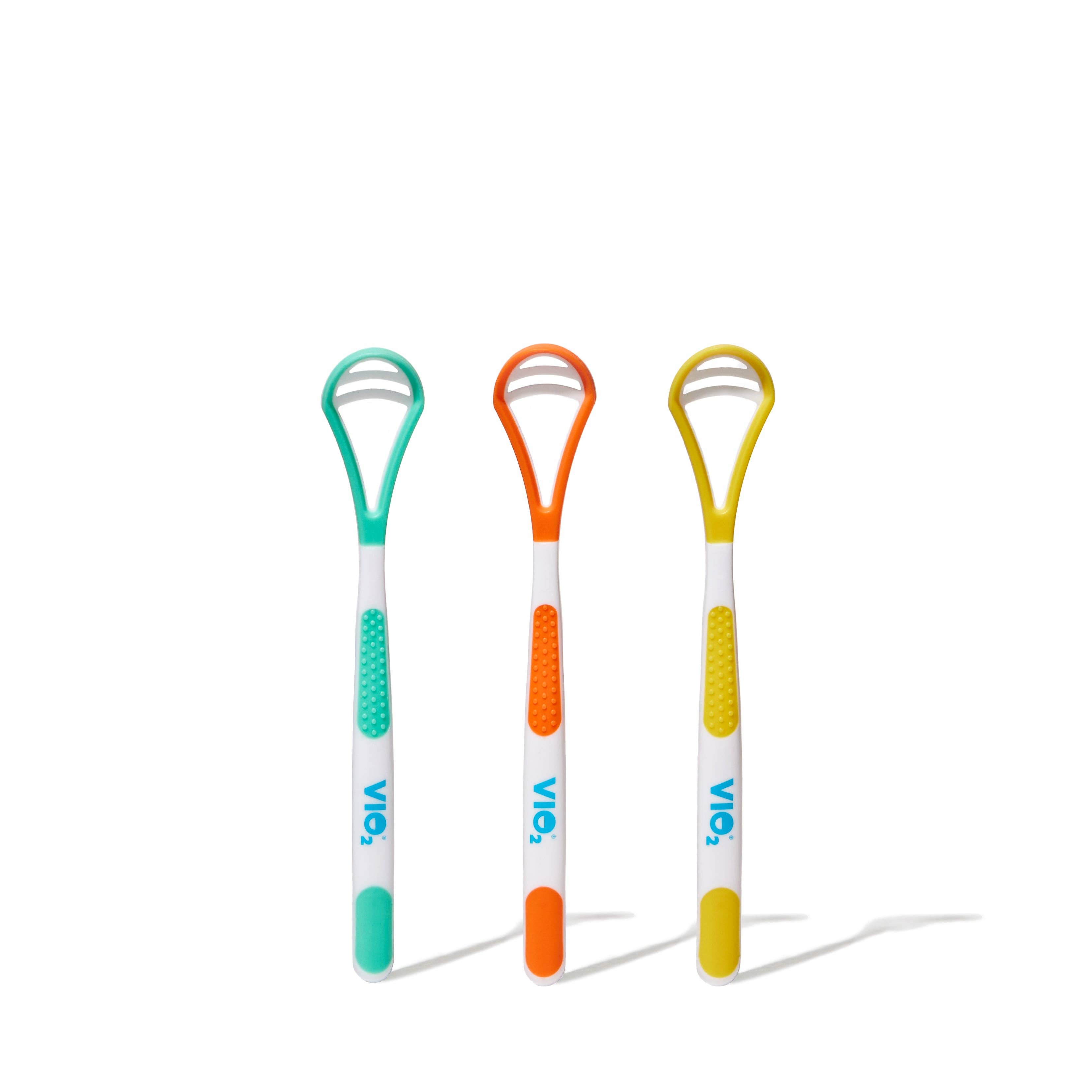 VIO2 – wholesale Tongue scraper – VIO2™ Tongue Scraper - Pack of 3 REUSABLE Scrapers - BPA Free, PFAS Free, Latex Free1
