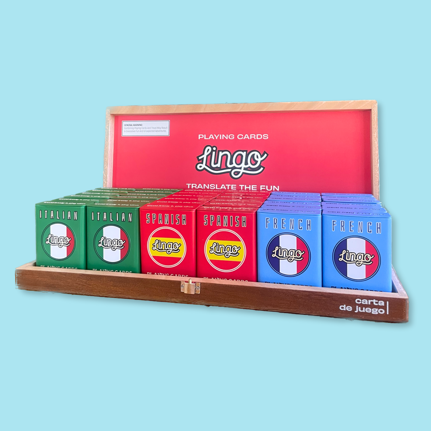 Lingo Playing Cards – Expositor de loja por atacado – Caixa de Expositor Lingo Cuban1