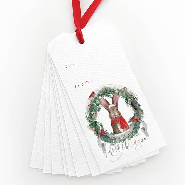 Hoppy Holidays Gift Tags for wholesale by Cami Monet