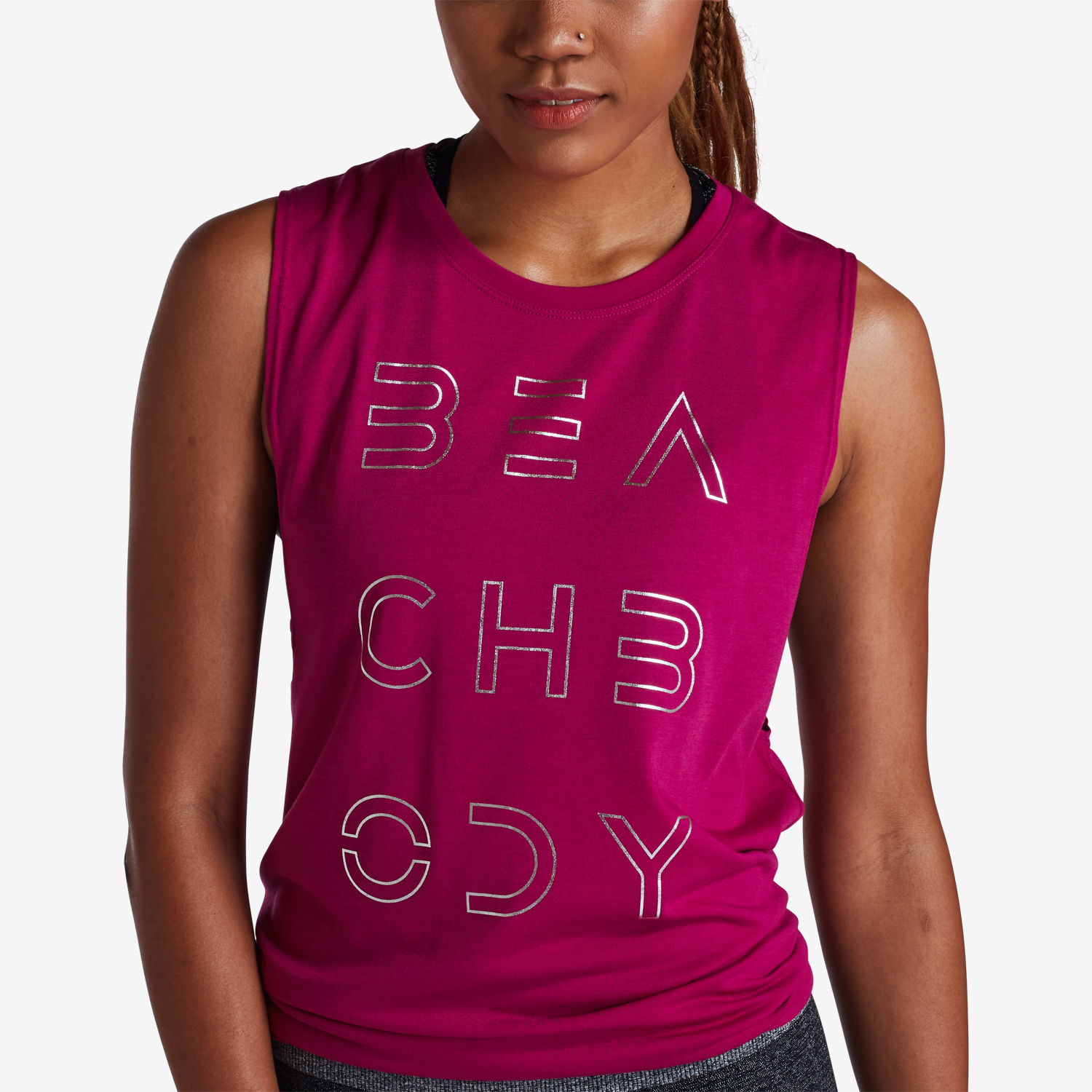 BEACHBODY - Wholesale Tank Top - Women's - Womens Modern Fusion Foil Tank5