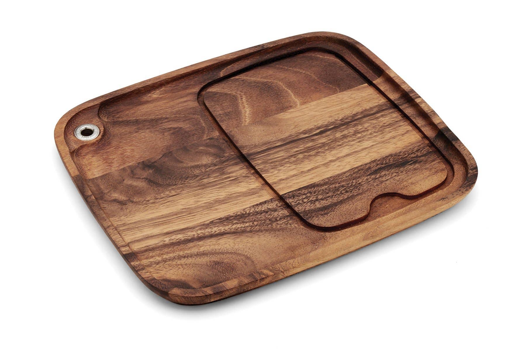 Fox Run Brands - Wholesale Serving Plate - Ironwood Fort Worth Steak Plate, Acacia Wood, 11" x 13"7
