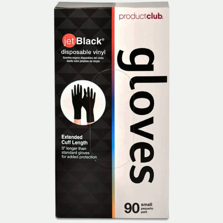 Product Club Small Vinyl Gloves, Black, 90 ct. for wholesale by BranVx Distributors