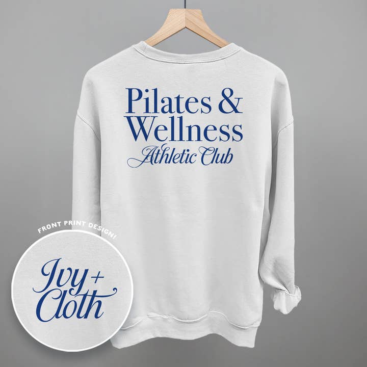Ivy + Cloth - Vente Sweat-shirt à imprimés – femme - Club Athlétique Pilates & Bien-être (Impression au Dos)5