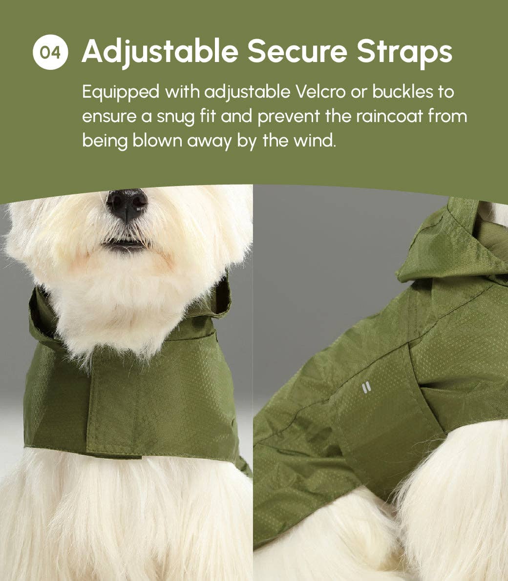 PEHOM - Venta al por mayor Chubasquero - Perros - Impermeable tipo cápsula - Morado14