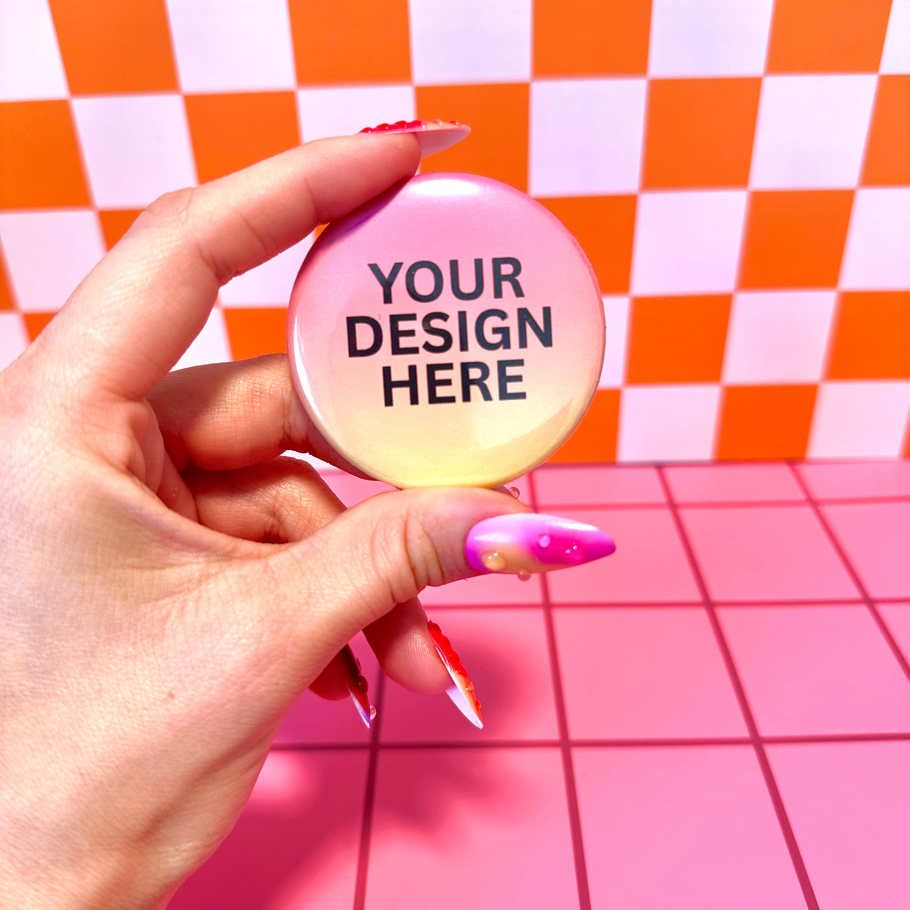 Stickers+ X Ashley Bexar - Wholesale Lapel Pin/Button - CUSTOM Button Pin Pinback Button0