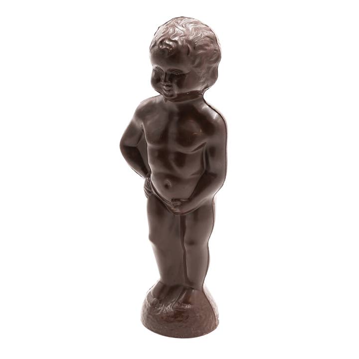 Manneken Pis en chocolat noir 450g pour la vente par The Belgian Chocolate Makers