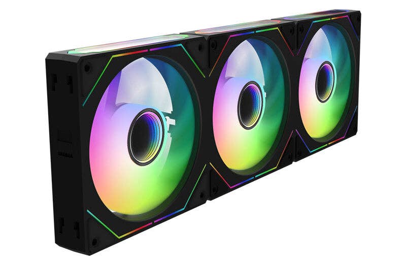 ITEK - Wholesale  - Kit 3x Fan for case INFINITY Black - 12cm- ARGB Sync 5V 3pin- 4pin PWM- Wireless2