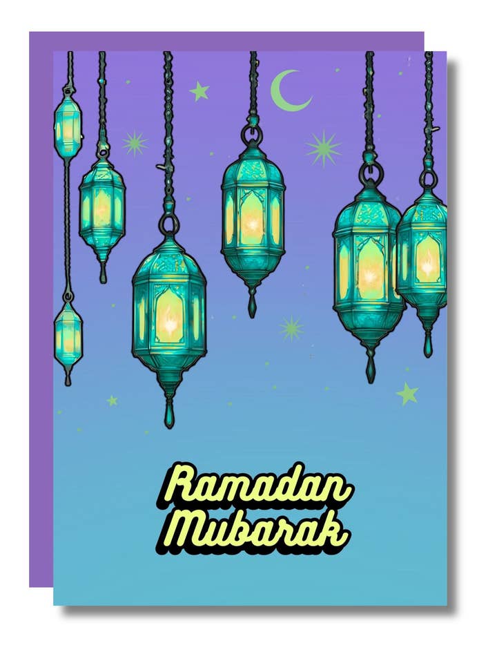 Tarjeta de Felicitación de Ramadán Mubarak para venta al por mayor de Studio Soph (We Pay Your Import Fees - We Ship DDP)