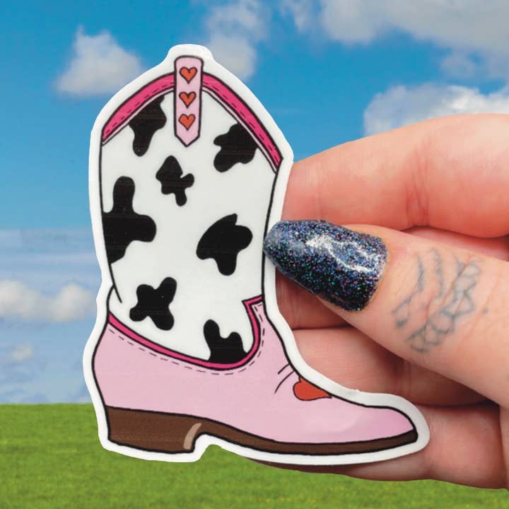 Cowgirl Boot Sticker for wholesale by Hex Designz