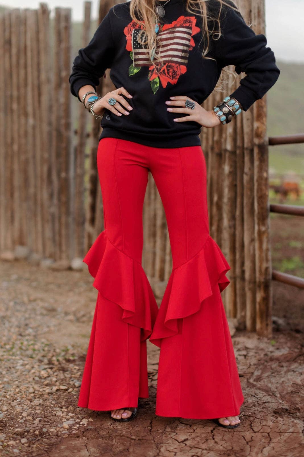 Rodeo Quincy – Calças - Mulher por atacado – Senhorita Bells13