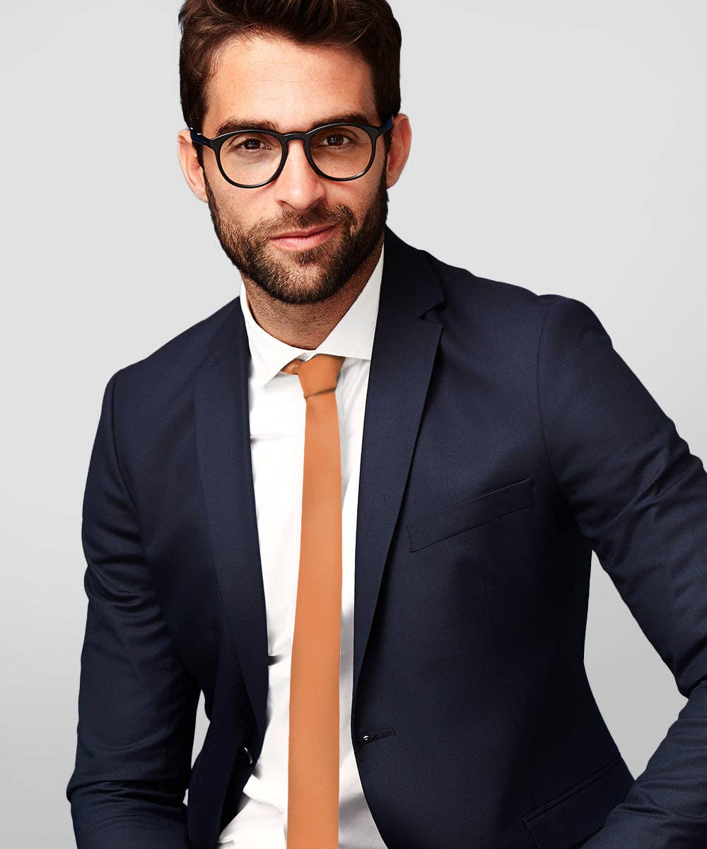 Dubal Brothers - Vente Cravate – homme - Cravate fine unie (4 paquets) par Vittorio Farina4