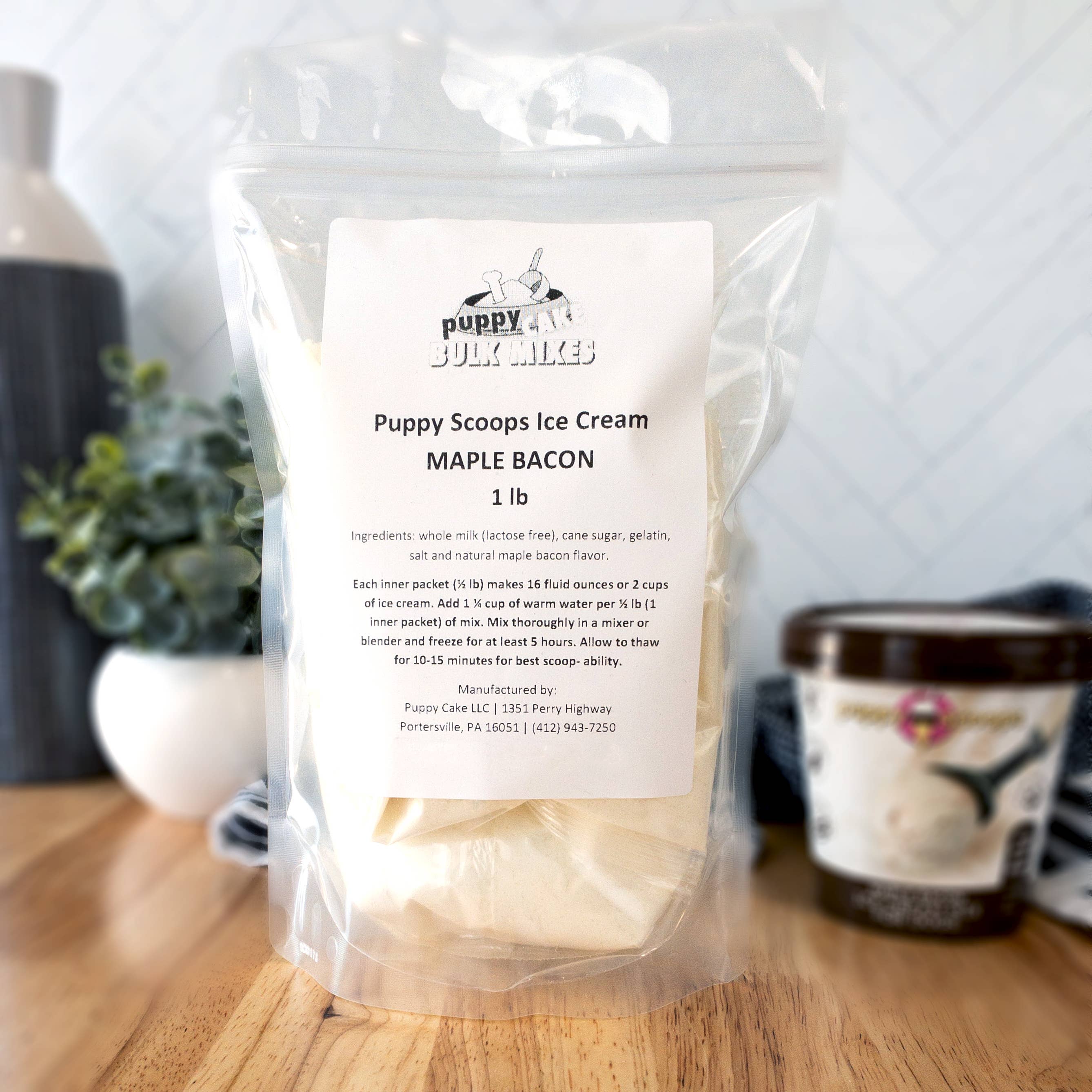 Puppy Cake LLC - Vente Friandises – chien - Mélange de crème glacée en vrac pour chiots — sac de 1 lb5