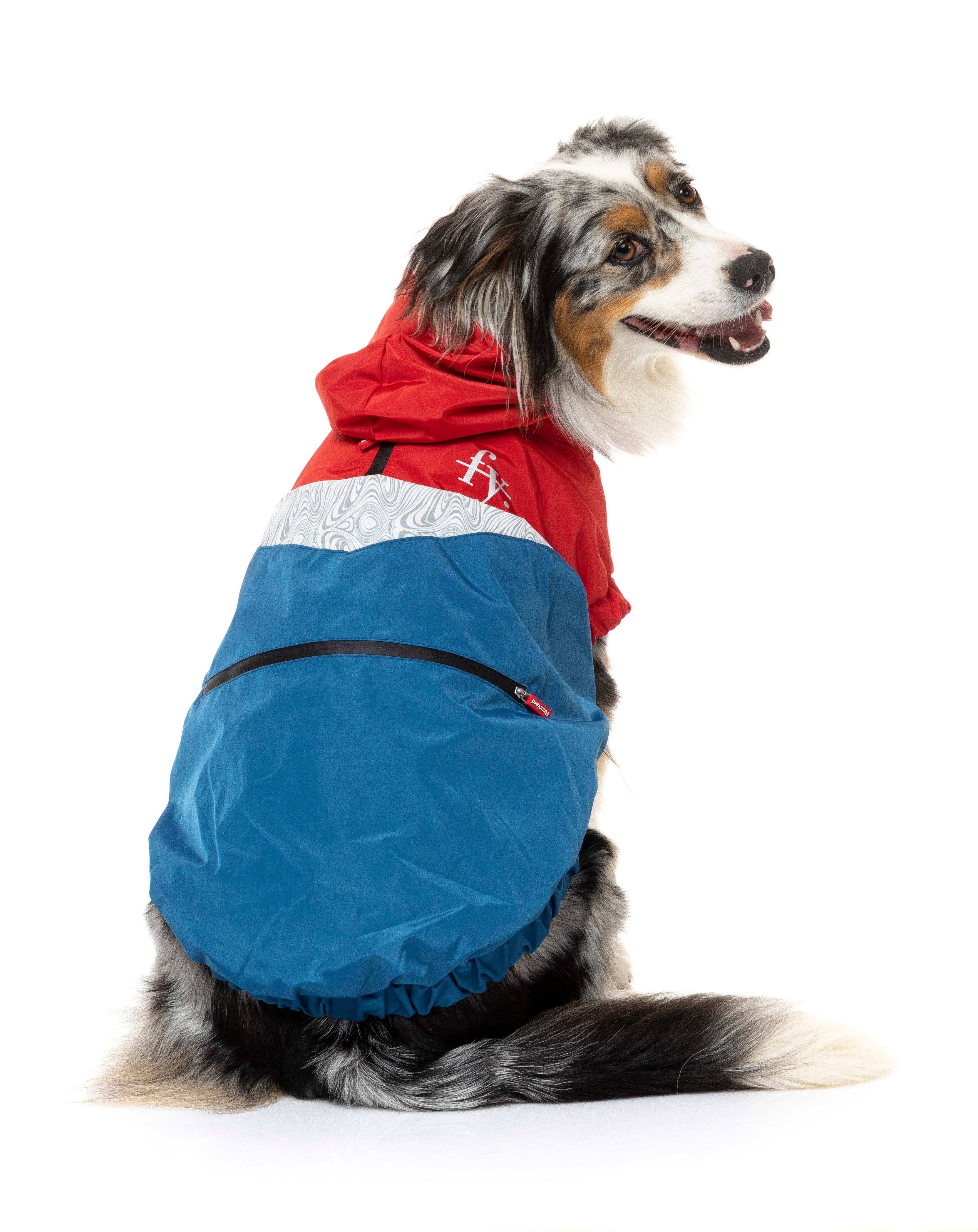 In Vogue Pets – wholesale Pet raincoat – Dog – The Seattle Raincoat - Red & Blue - SPECIAL OFFER!4