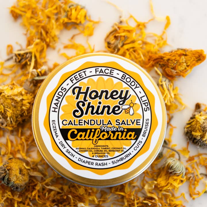 Honey Shine Calendula | Danielle Rae Calendula Co - Vendita all'ingrosso Unguenti/Balsami/Creme curative - Honey Shine Calendula
pomata 1 oz5
