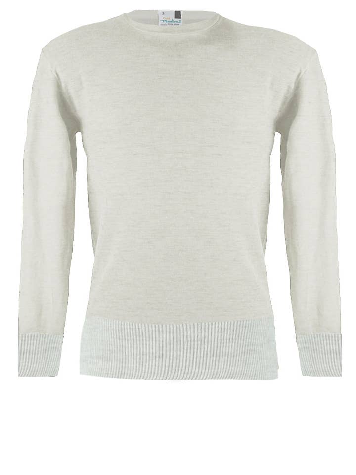 Madiva - Wholesale Knit Sweater - Men's - Giulio Men's Long Sleeve Shirt - 100% PURE VIRGIN WOOL0