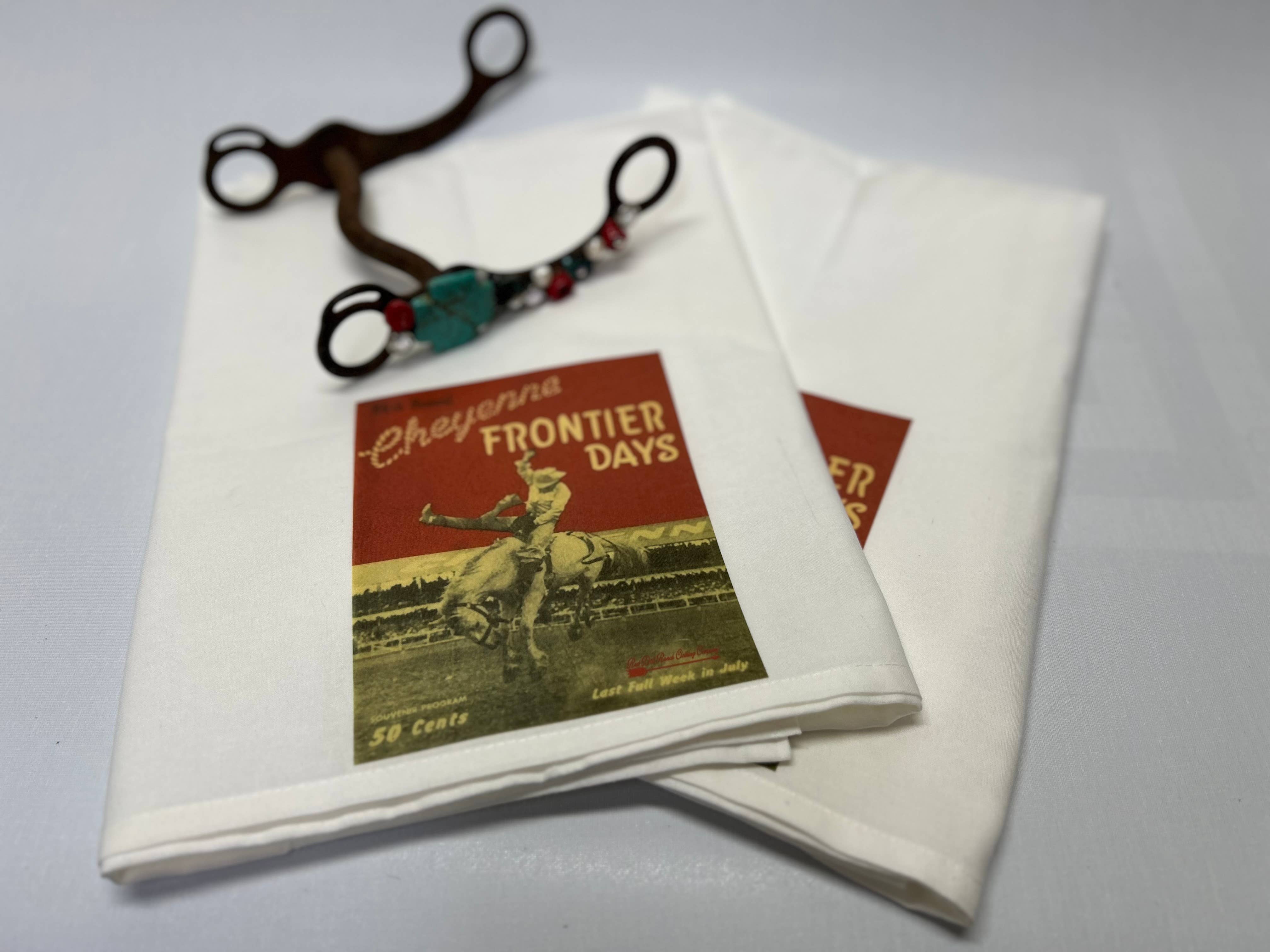 Red Dirt Ranch Clothing Company - Wholesale Tea Towel - Dish Towel Cheyenne Frontier Days 1
