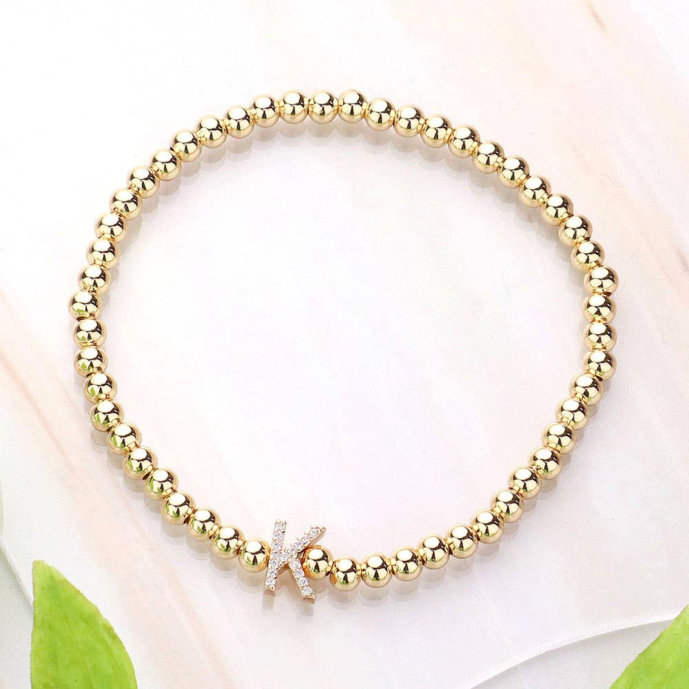 Sensibling Corp. - Vente Bracelets à breloques/pendentifs - Bracelet extensible monogramme initial SECRET BOX_11