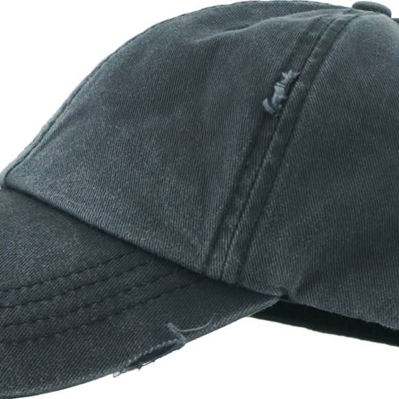 KBETHOS – wholesale Ponytail cap – Women’s – Ponytail Washed Distressed Cotton Cap
