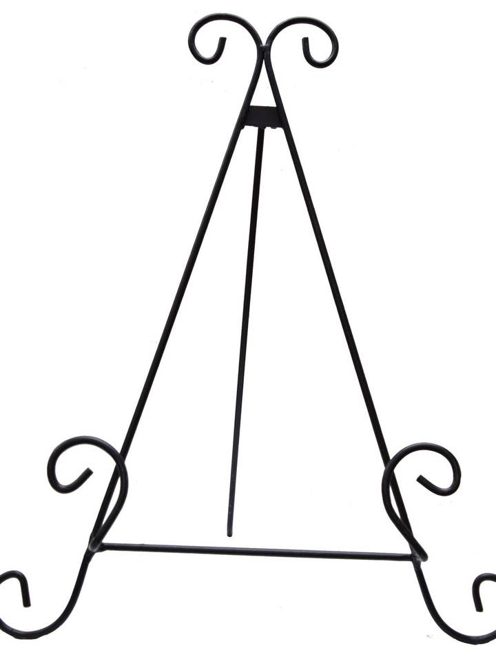 18" x 14" Black Metal Easel for wholesale by Tremont Floral Supplies