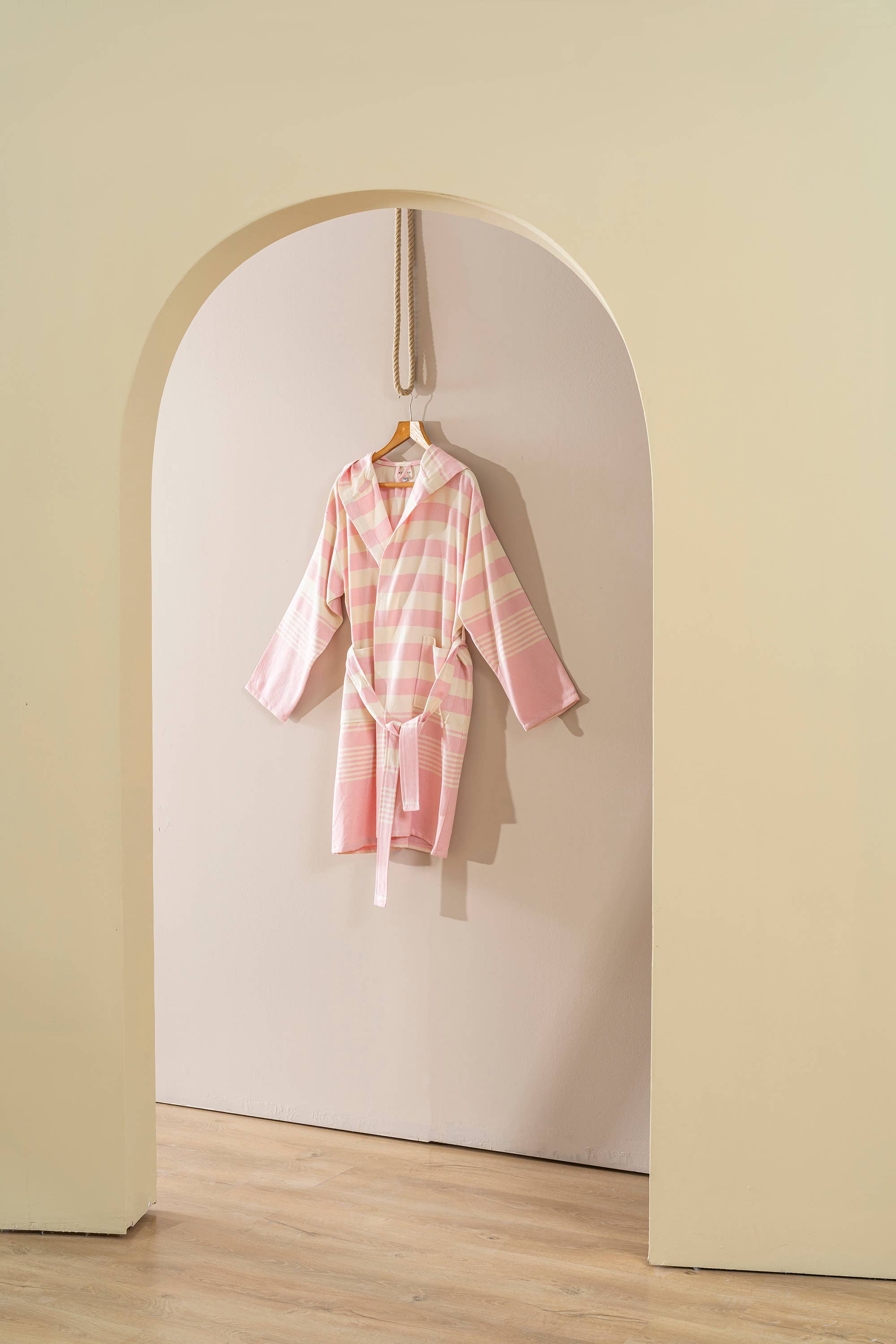 Kikoya - Wholesale Robe - Unisex - Bathrobe Turkish Cotton LightWeight Summer Hood Kimono Robe 15