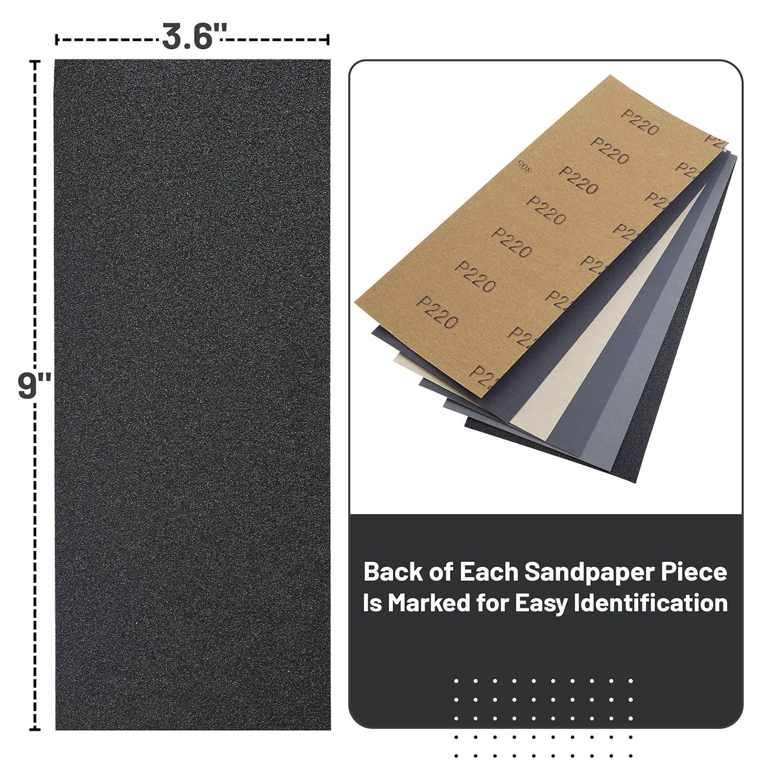 Bates Choice - Wholesale Craft Supplies - Bates- Sandpaper, 48 pcs, 120 to 5000 Grit Assortment3