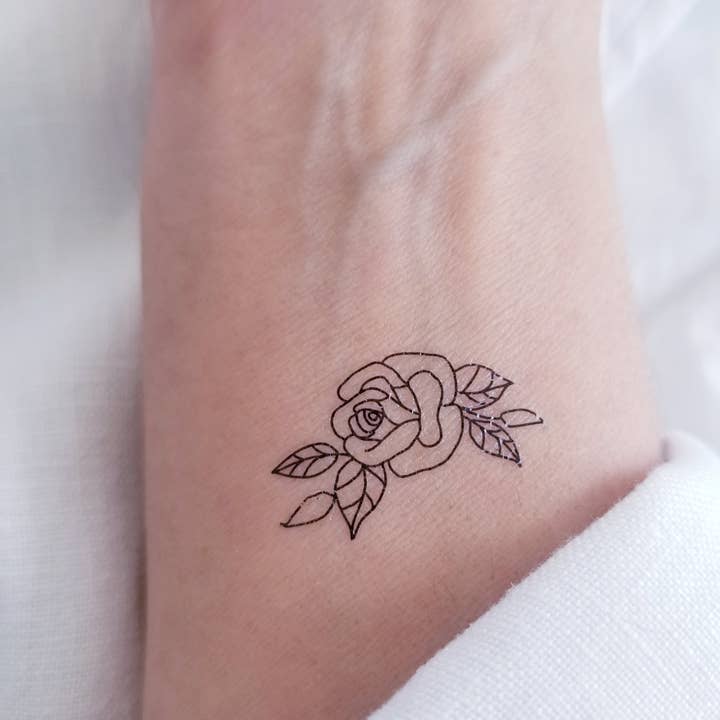 encredelicate - Wholesale Temporary Tattoo - temporary rose tattoos (set of 3)