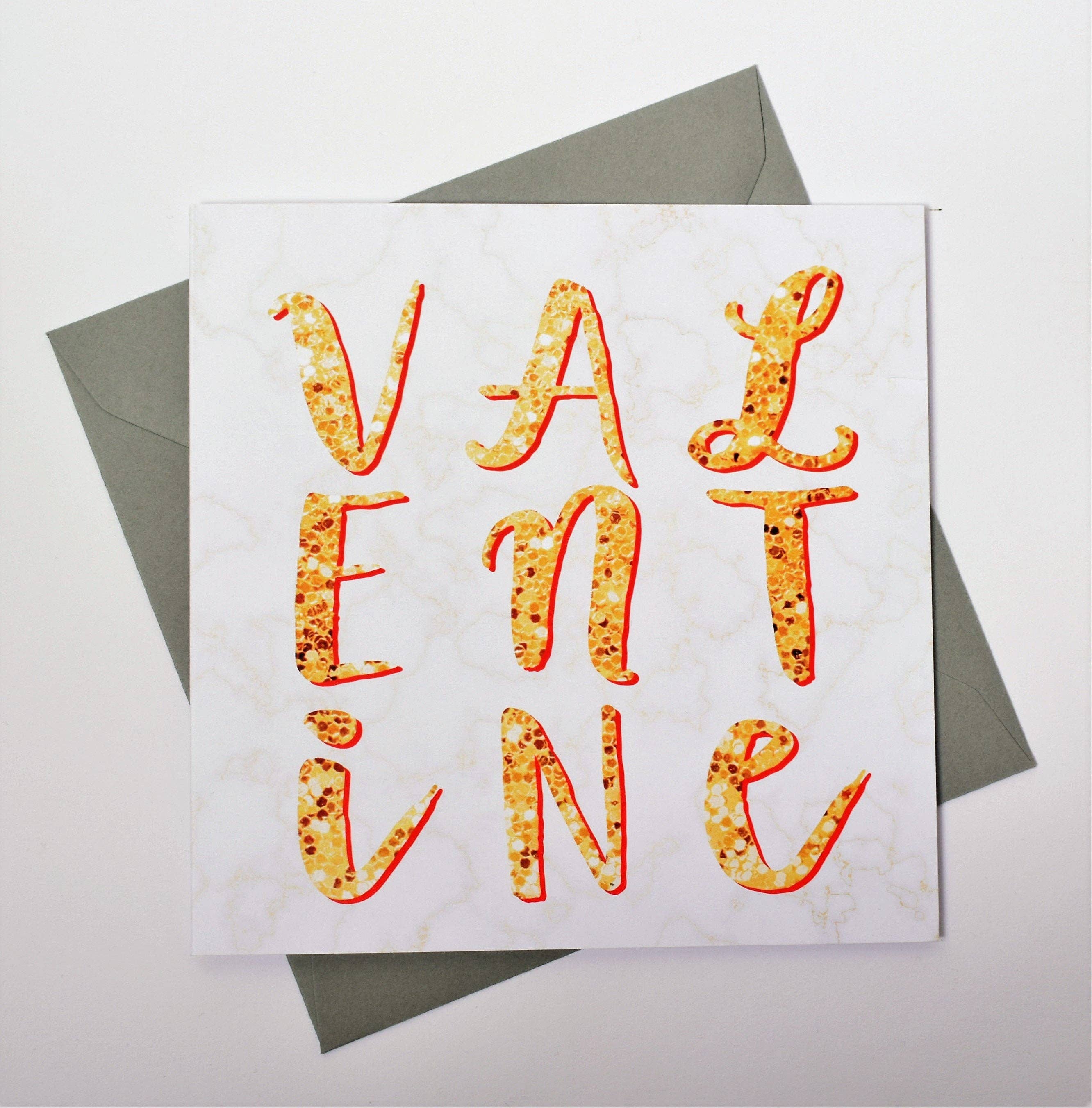 Claire Giles Ltd – wholesale Valentine's Day card – Valentine's Day Card, Marble background, Valentine3