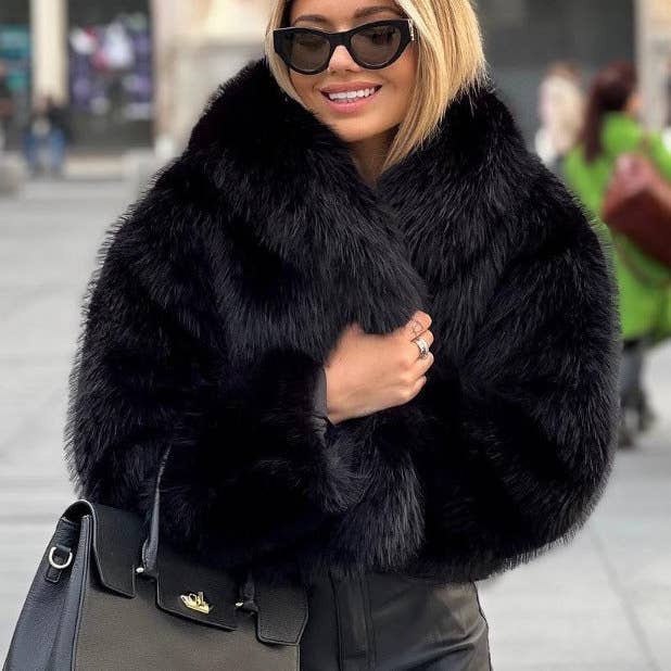 Marayn - Wholesale Fur/Faux Fur Coat - Women's - Luxury Faux Fur Coat European Chic Elegant Queen Style34