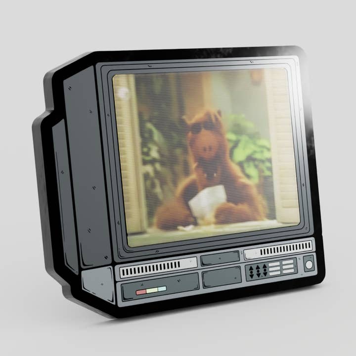 Épingle CRTV Alf lenticulaire 2,5" pour la vente par GoopyGoblins